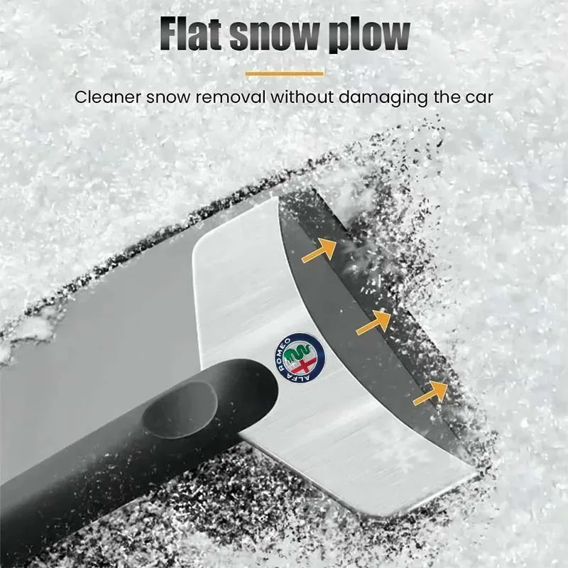 Car Stainless Snow Shovel Winter Ice Scraper Removal Too For Alfa Romeo 159 147 Giulietta Stelvio 4C MITO 156 Giulia Sportiva GT