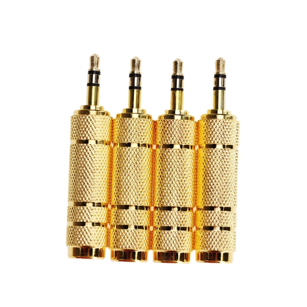 

1000pcs 3.5mm Male Plug to 6.35mm Female Audio Adapter Jack Stereo Converter Connector For Headphone PC Microphone