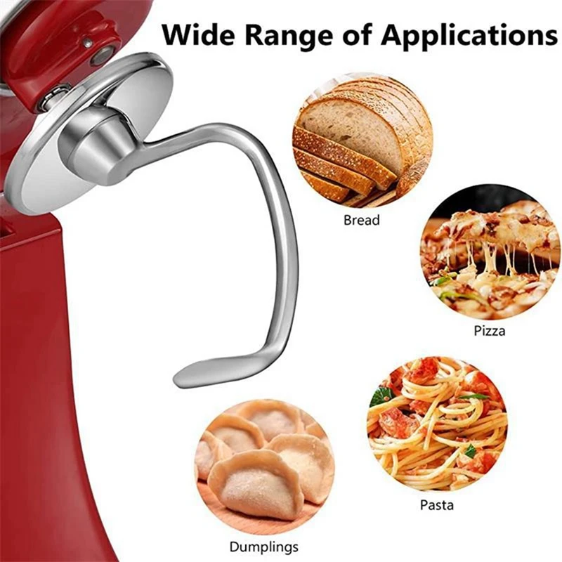 Mixer Aid Attachment for Kitchenaid 5 Quart Stand Mixer K5WW Wire Whip& 5K7SDH Dough Hook&Mixer Aid Paddle