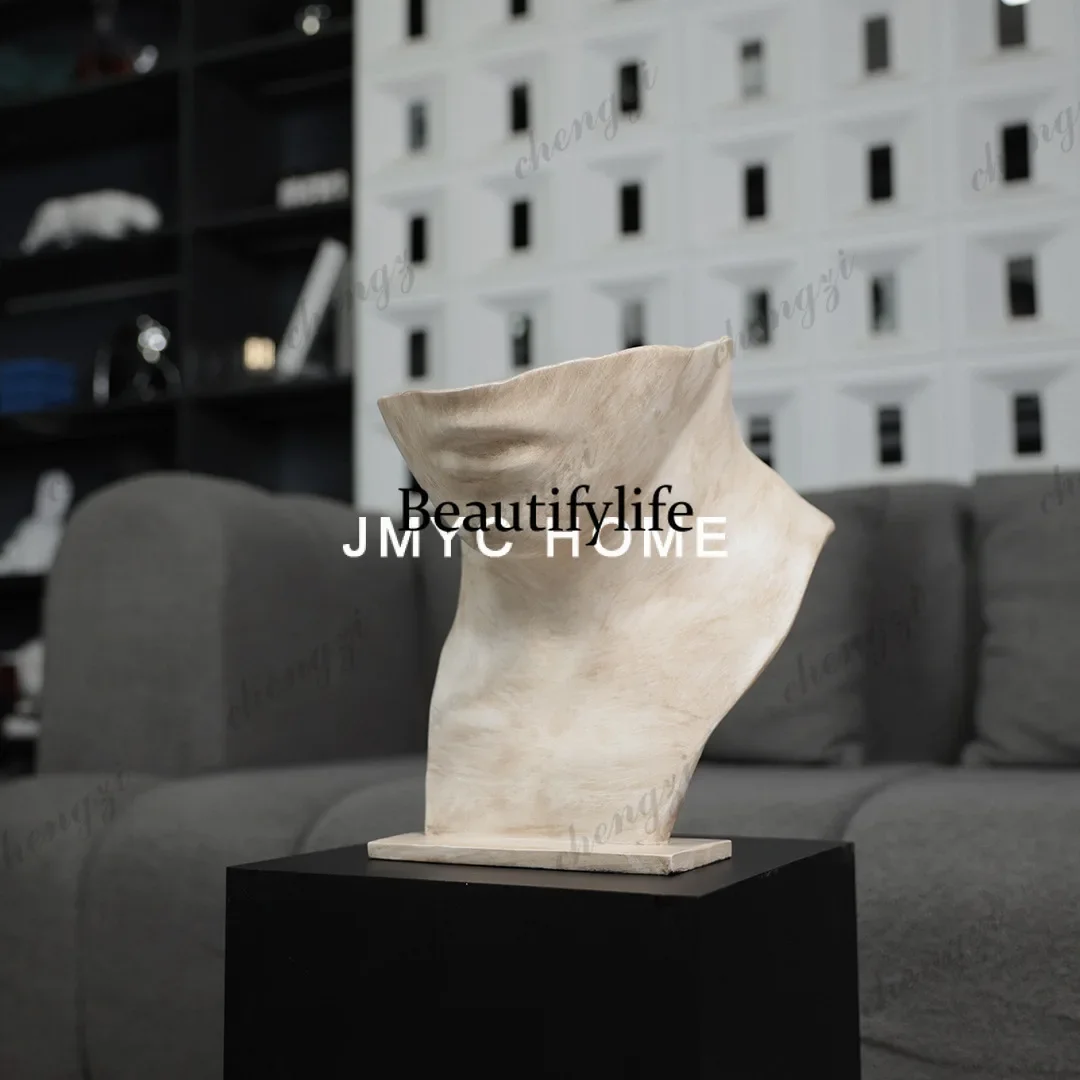 10Italian style, abstract portrait sculpture, living room, TV cabinet, model room, hotel, ornament, soft decoration