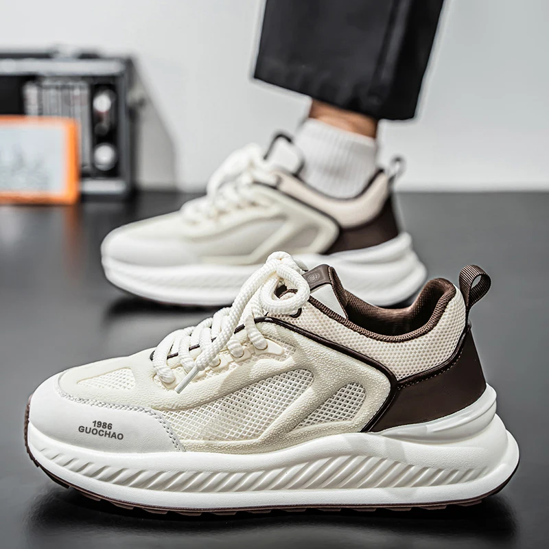 

Men's Breathable Height-Increasing Casual Sports Shoes Fashionable Comfortable Loafers Tennis & Running Footwear