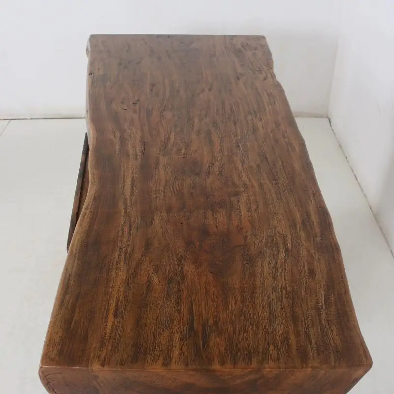 Wabi Sandy Wind Pure Solid Wood Desk Integrated Computer Desk Simple Household Combination Modern