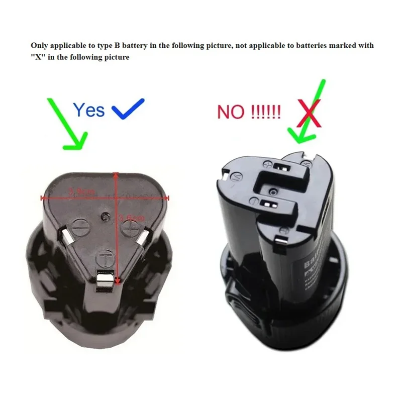 ABZW DIY Battery Converter Adapter For Komax DLS GCRAFT 12V 10.8V Li- Battery 12V 10.8V Li- Battery Converter Adapter