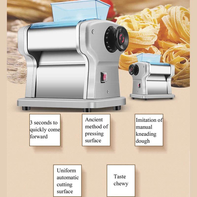 ماكينة صنع الشعرية معجون المعكرونة الكهربائية صنع المعكرونة ميديا المنزل التلقائي 6 مجموعات يموت رئيس الصحافة أداة فرد العجين التلقائي بالكامل #3