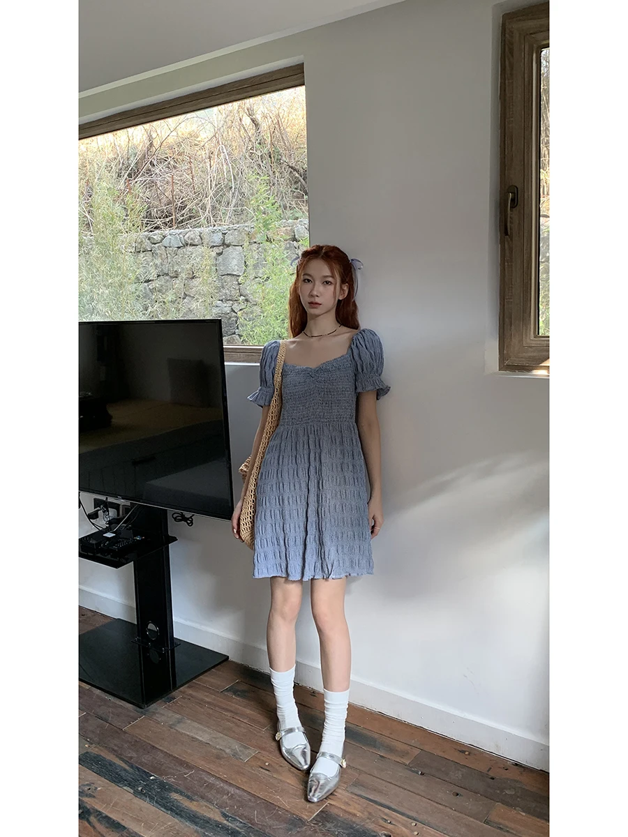 Vestido E de Cintura Alta em A, Novo Lançamento de Verão, Vestido Vermelho de Celebridade para Intervalo do Chá, Moda ...