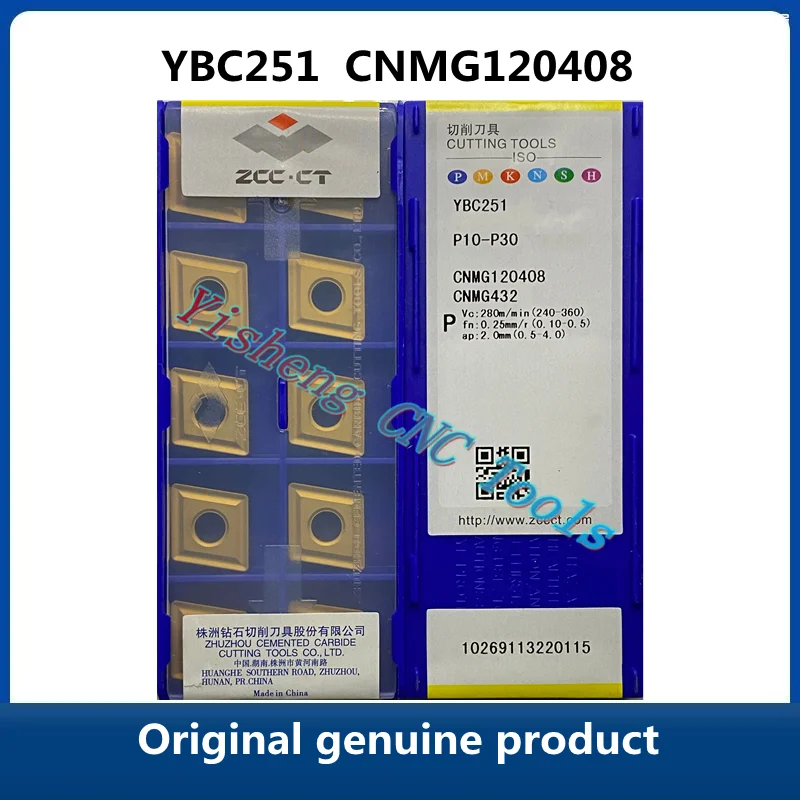 

Original genuine product ZCC CT YBD152 YBD151 CNMG120408 YBC251 YBM251 CNC Turning Tool Lathe Cutter Tools