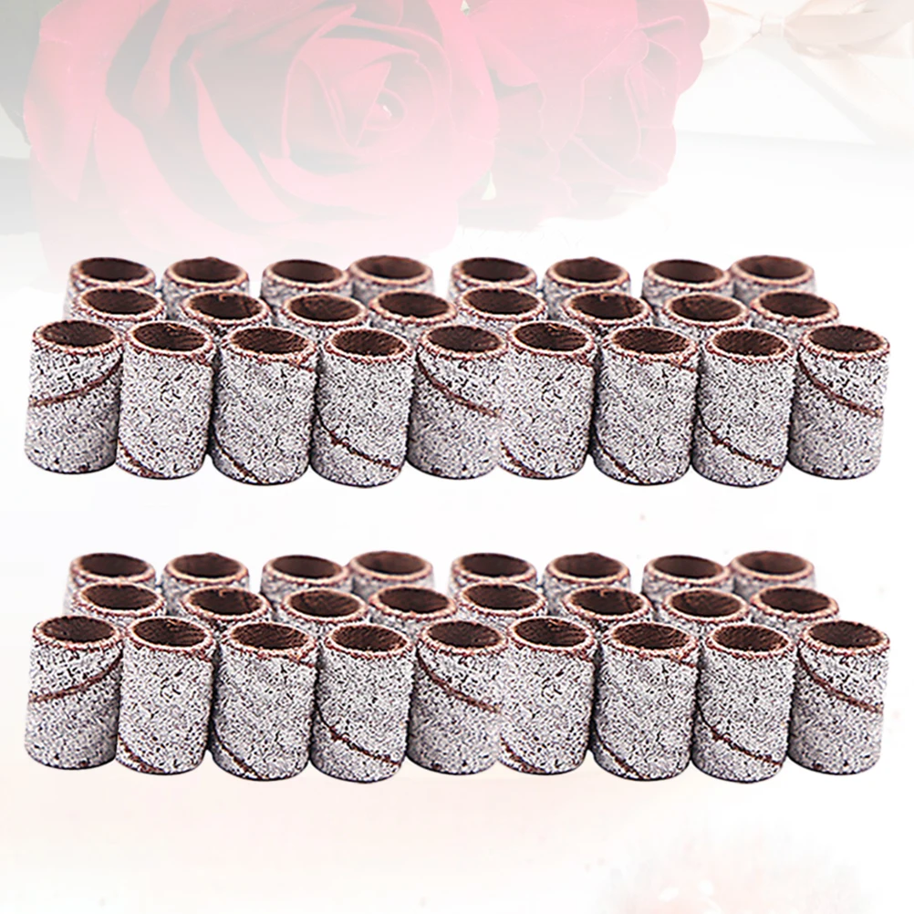100 قطعة الرملي الدائري طحن الملمع للكهرباء مسمار الحفر مانيكير باديكير لتقوم بها بنفسك هلام مزيل طلاء الأظافر مسمار الملحقات