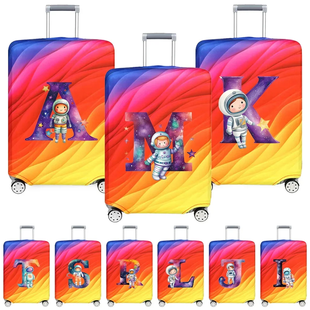 

Luggage Protective Cover Dust Cover Anti-Scratch Portable Suitcase Trunk Holders Case Travel Accessories Astronaut Letter Series