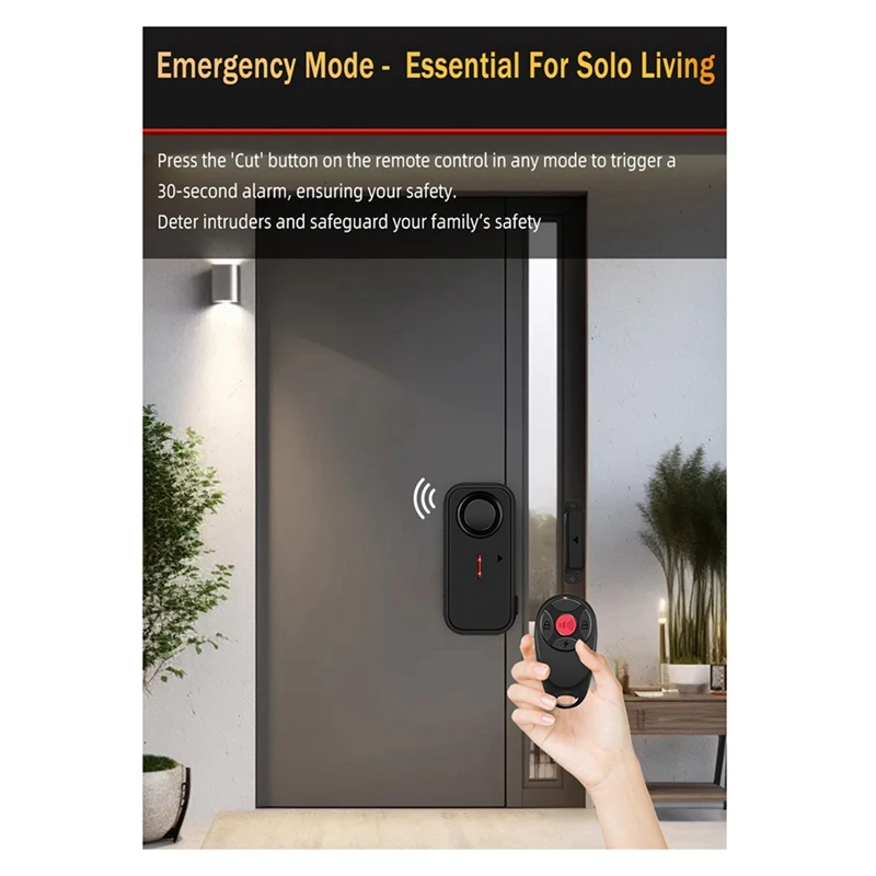 문짝 창문 도난 경보 센서, 무선 리모컨 도난 방지 경보 시스템 키트, 가정 보안 문짝, 열림 감지기