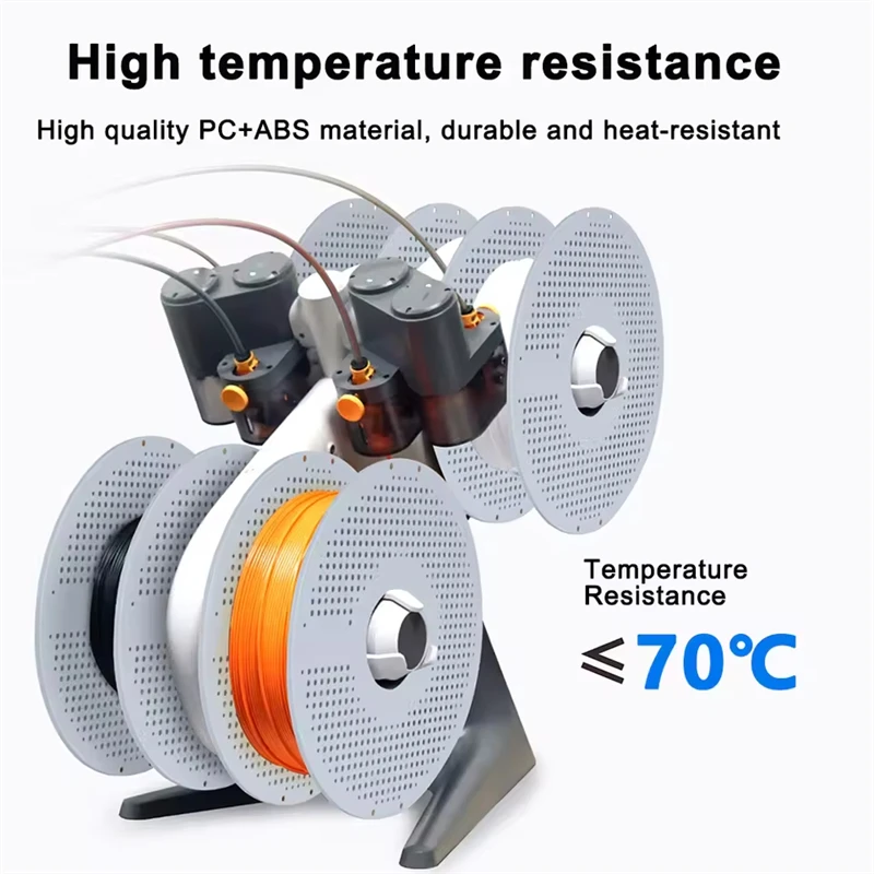 3D Printer Filament Tray Detachable Plastic Filament Reel Spool Holder High Temperature Tray Reusable Fit for PLA PETG TPU ABS