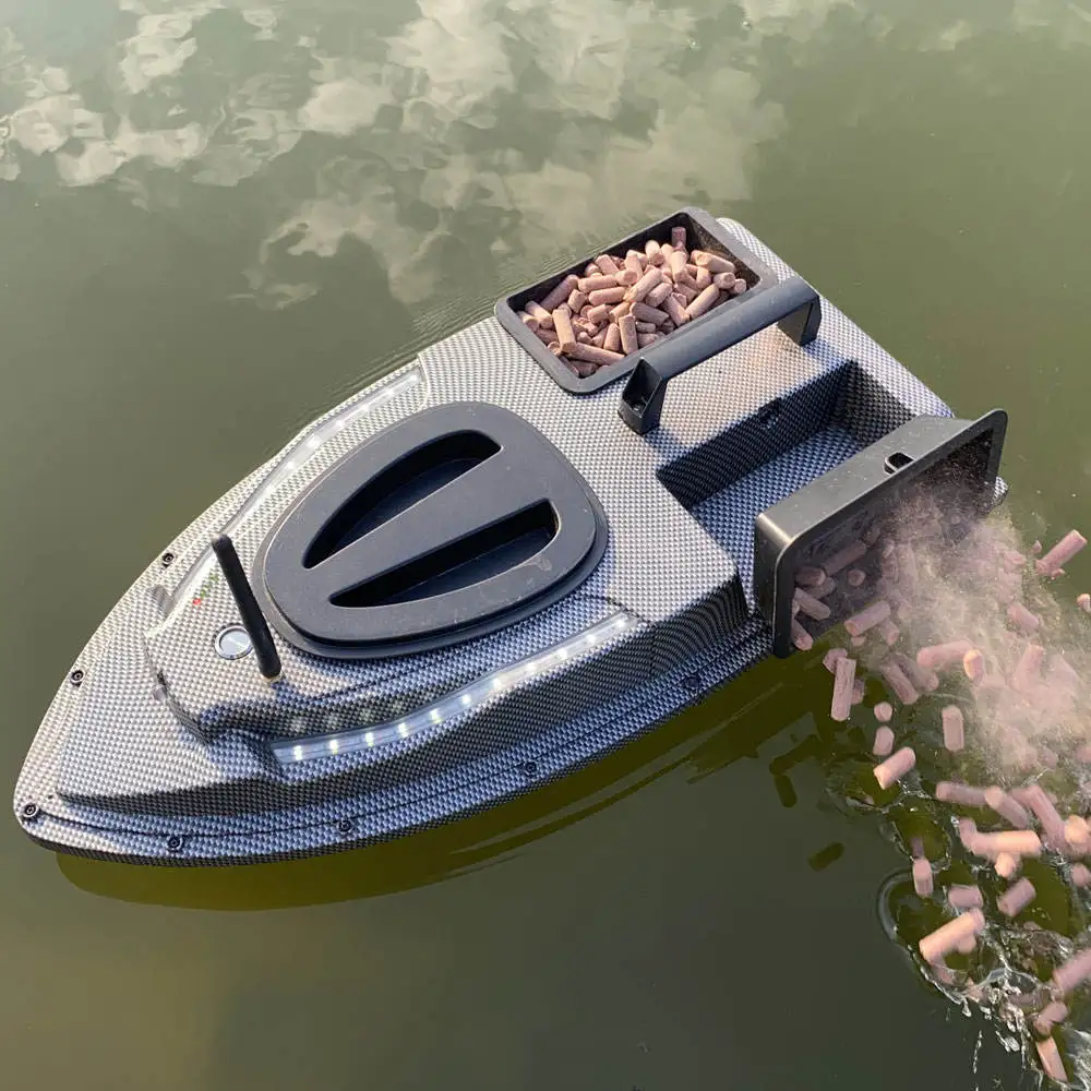 

High Quality Plastic Long Battery Life 500m GPS Remote Control Fishing Bait Boat Power Loss Automatic Return 3kg Load Capacity