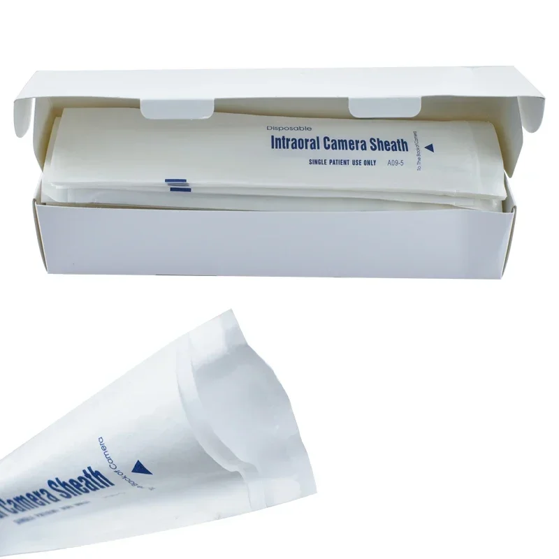 

Dental Disposable Intraoral Camera Sheath 100Pcs Endoscope Protective Film Sleeves Lab Dentista Consumables Tools