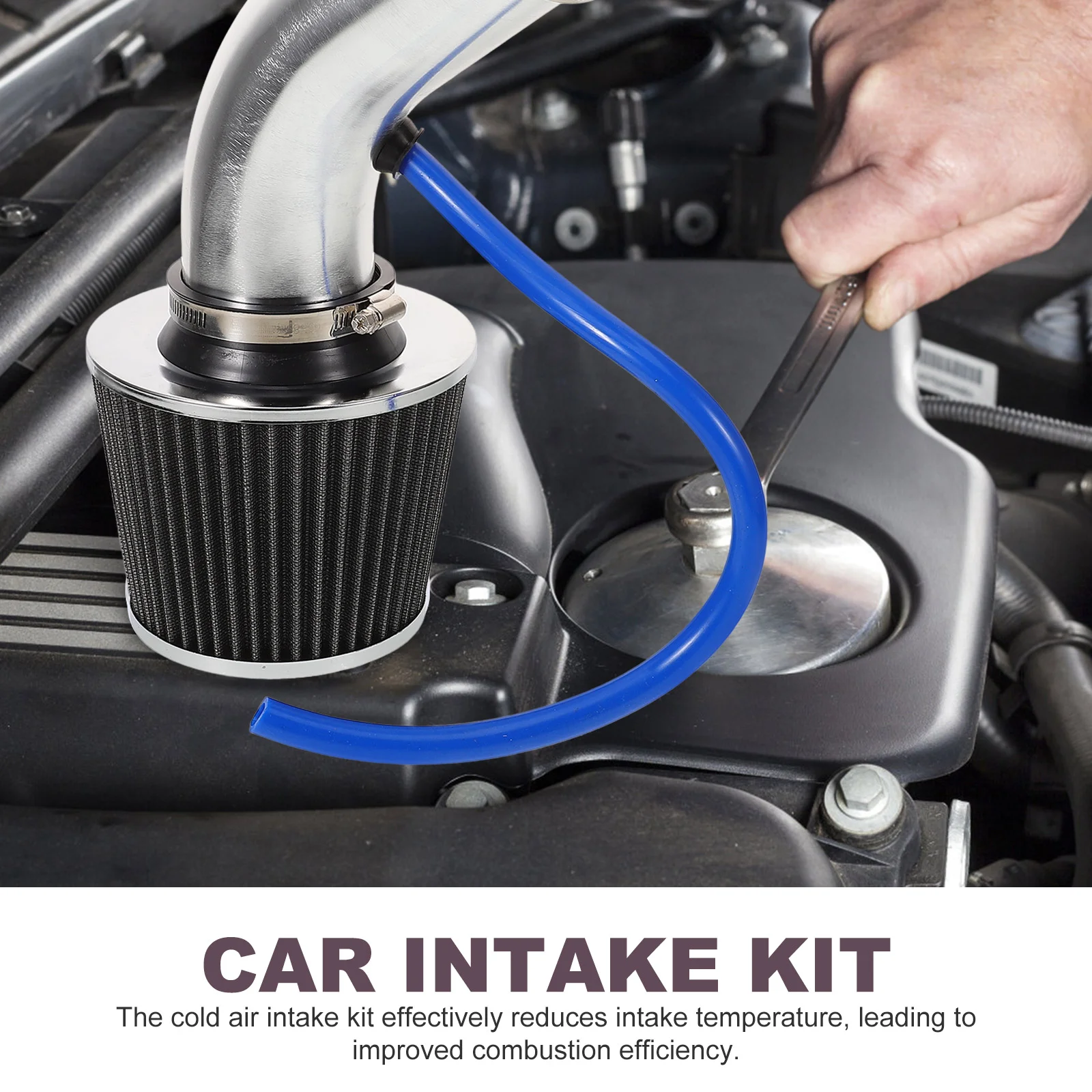 ชุดปรับเปลี่ยนรถท่อดูดอากาศเย็นท่อยานยนต์อลูมิเนียมสากลสําหรับ