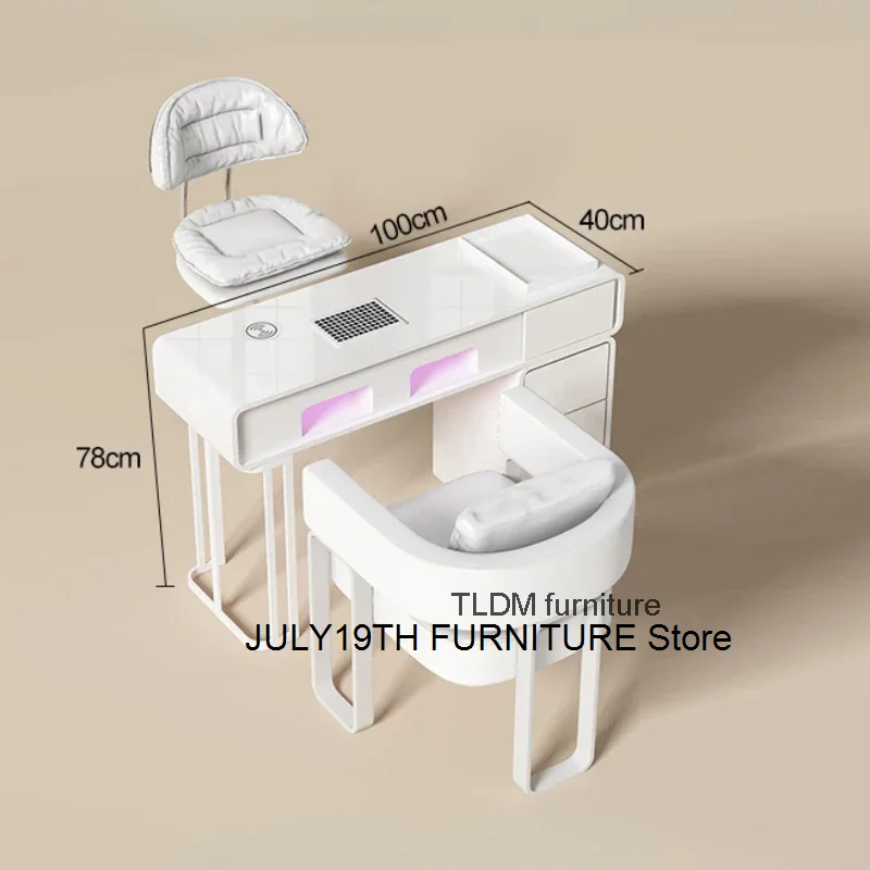 

Дизайнерский Маникюрный Стол ZT50MT для женщин, роскошный стол для салона красоты, деревянный стол с выдвижными ящиками, простая мебель для салона