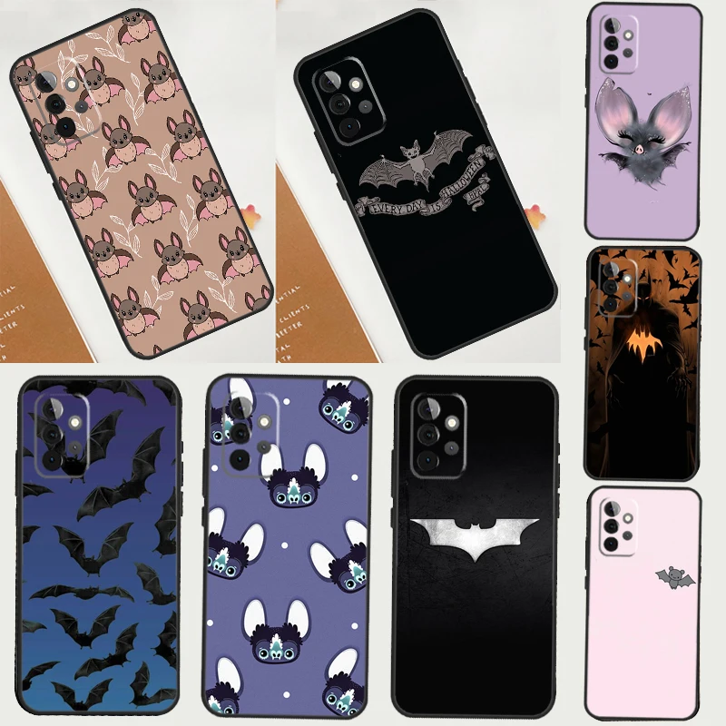 Halloween Bat Case For Samsung Galaxy A16 A56 A15 A22 A52 A32 A54 A14 A26 A36 A55 A35 A05 A06 A53 A33 A13