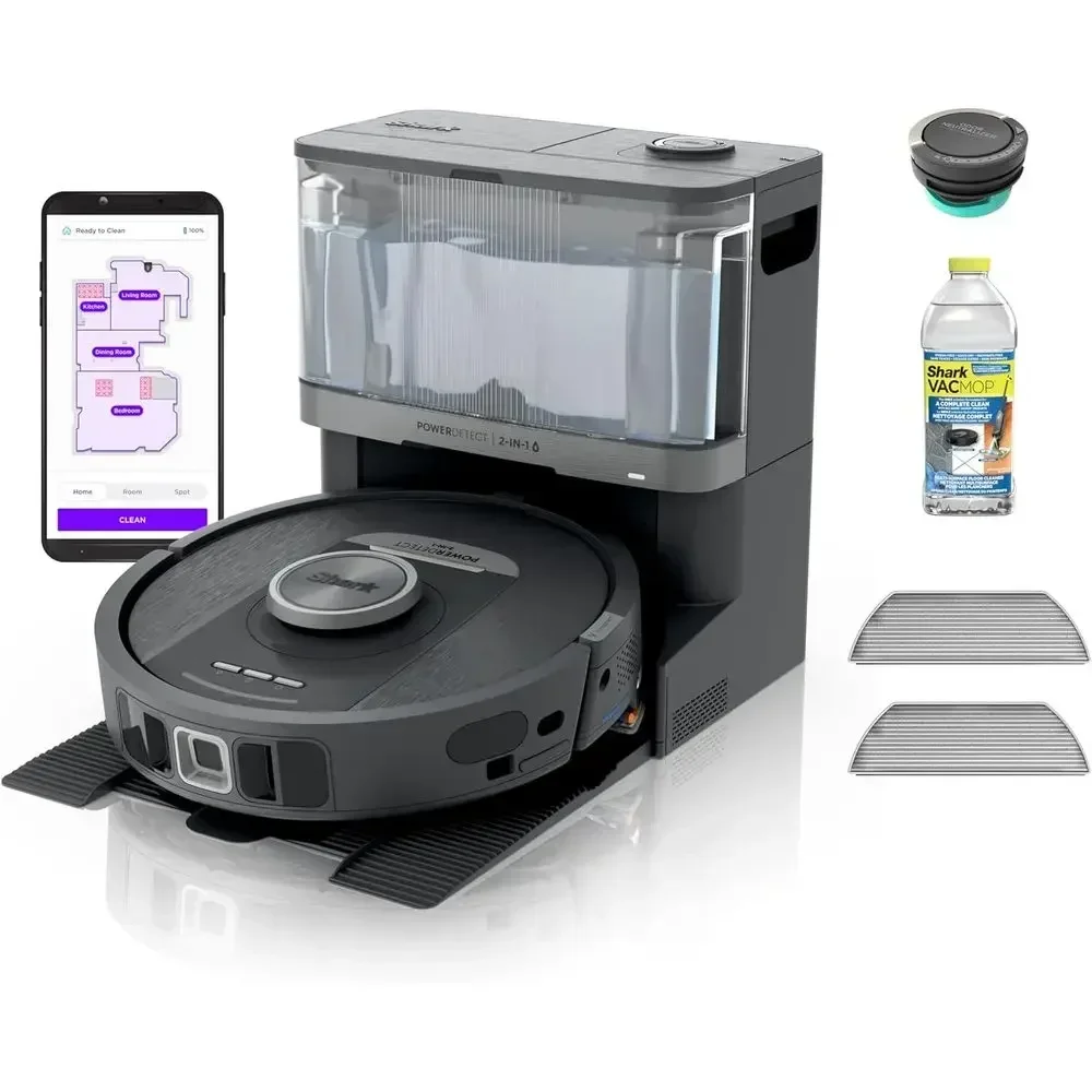 

Smart Vacuum & Mop, Auto-Empty & Refill, 60-Day Bin, 30-Day Water Tank, 5 Cleaning Modes, 2820YE (Renewed)
