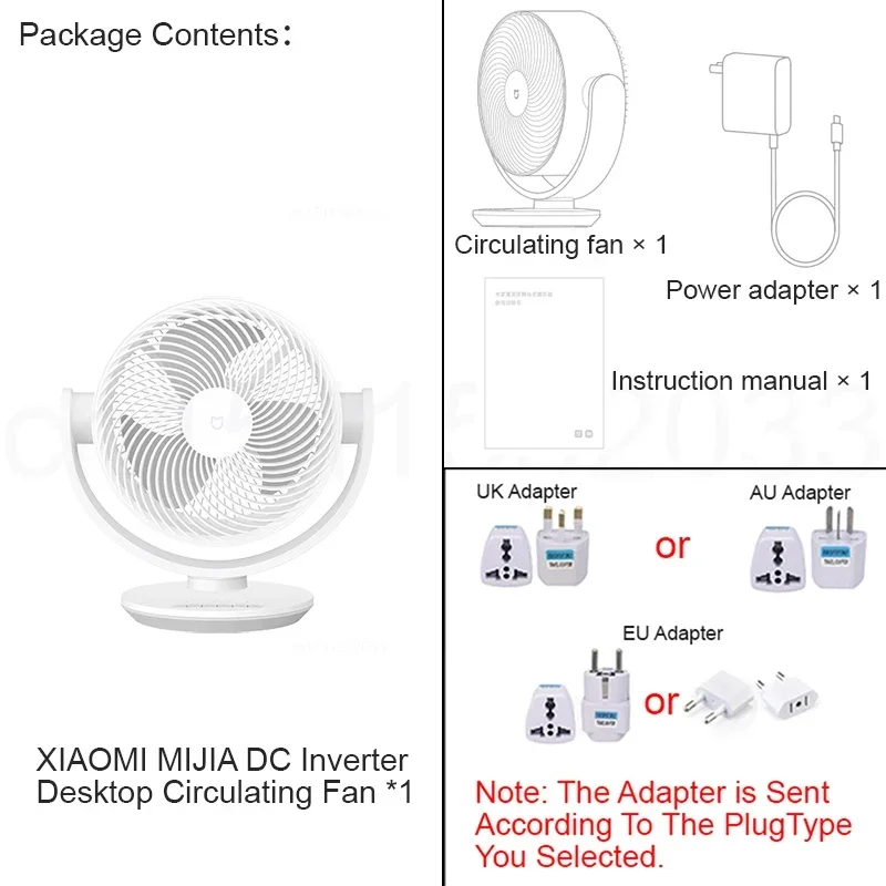 새로운 Xiaomi Mijia DC 인버터 데스크탑 순환 팬 스마트 3차원 경량 휴대용 데스크탑 선풍기