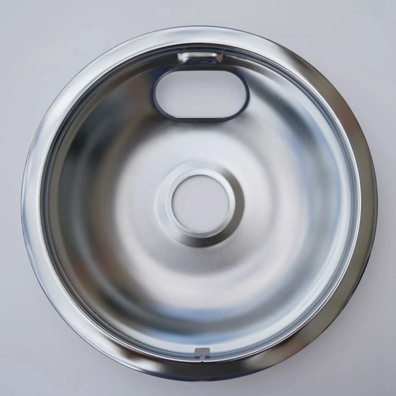 4 PCS Range Drip Pans For Electric Stove As Shown Metal For W10196406, W10196405 Drip Pans(2Pcs 6Inch And 2Pcs 8Inch)