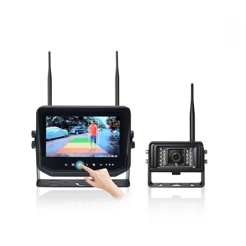 

Беспроводная водонепроницаемая система камер наблюдения с функцией предупреждения для пешеходов и транспортных средств с искусственным интеллектом