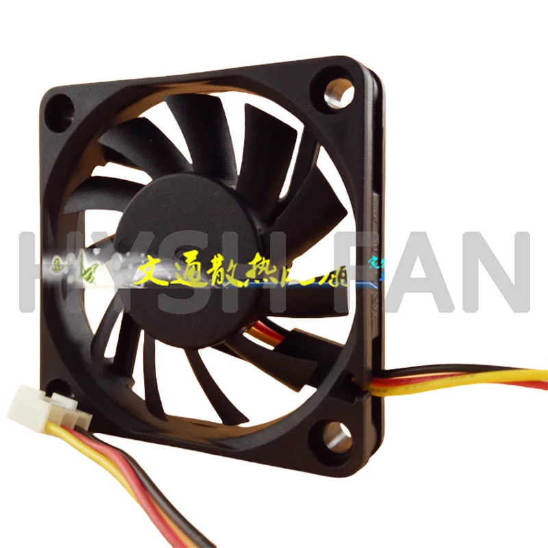 Ventilador de refrigeração de 3 fios, ec6010hh12ca, 6 cm, 6010, 12v, 0.22a