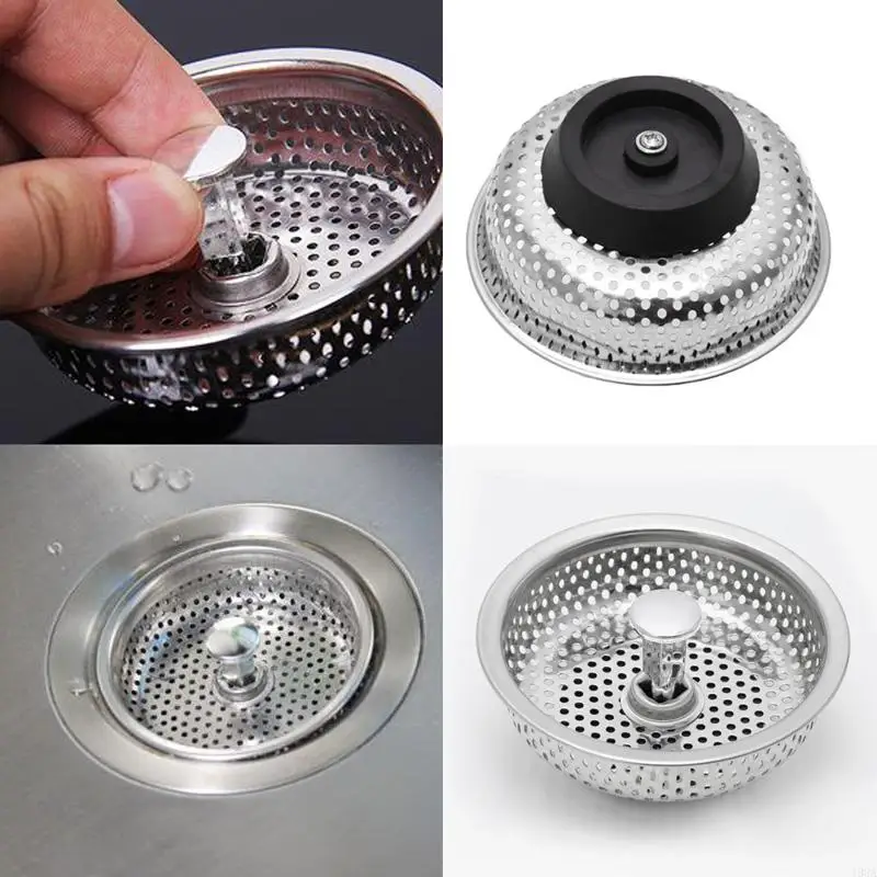 

103A Mesh Kitchen Stainless Steel Sink Strainer Disposer Plug Drain Stopper Filter