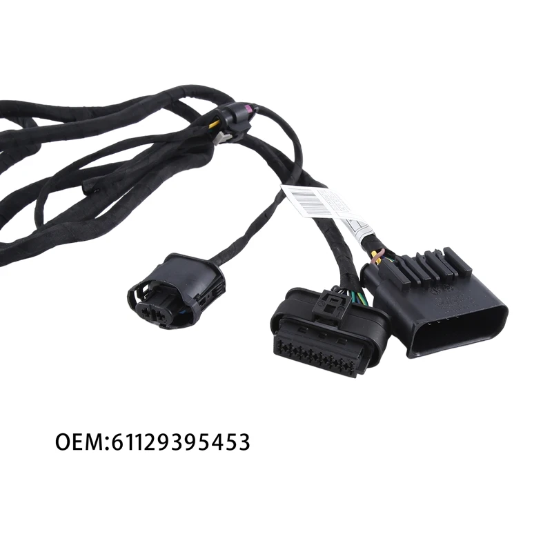

1 Piece Car Front Bumper Parking Sensor Wiring Harness PDC Cable Car Accessories 61129395453 Black For BMW 5 G30