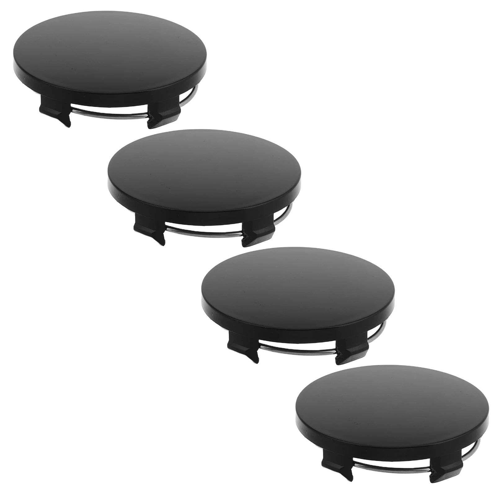 

4pcs Center Hub Caps 60MM Outer 56MM Inner Diameter Wheel Protection Covers Curved Design Durable Material Easy Install Trailer