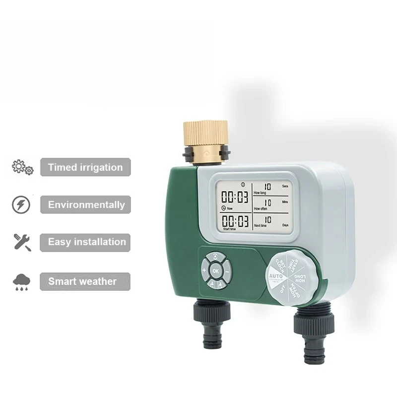 

Большой экран, таймеры полива сада, программируемый контроллер полива, 1 или 2, автоматическая спринклерная система полива