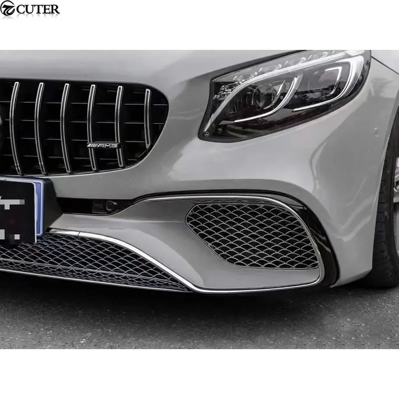 W217 C217 S Coupe Change to S63 AMG Front Bumper Rear Bumper for Mercedes Benz W222 S500 Car Body Kit