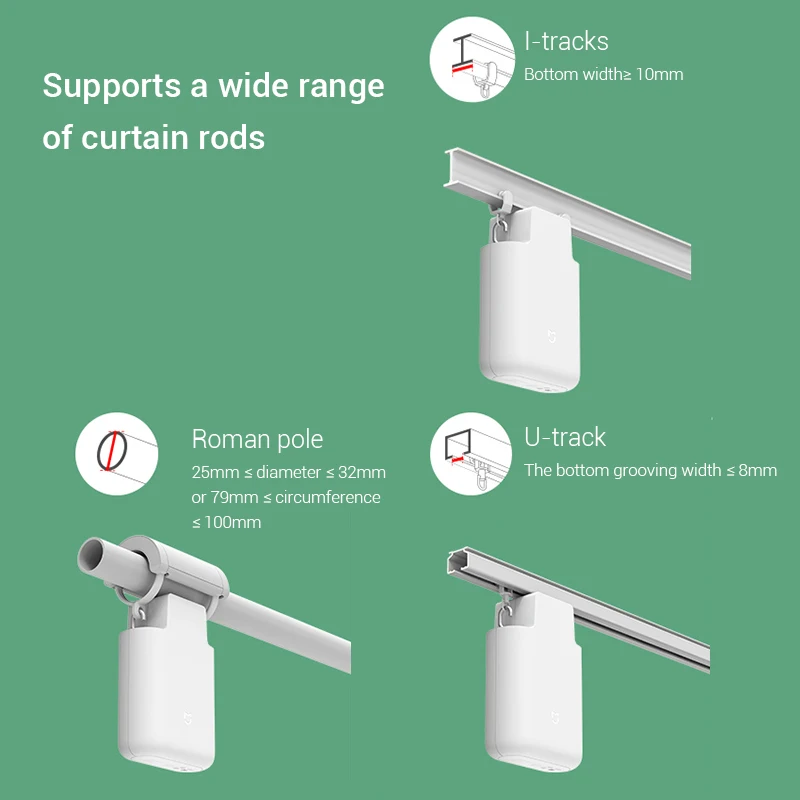 Xiaomi Smart Curtain Electric Motor Curtain Companion Smart Remote Control Two-way Opening And Closing Work With Mi home App