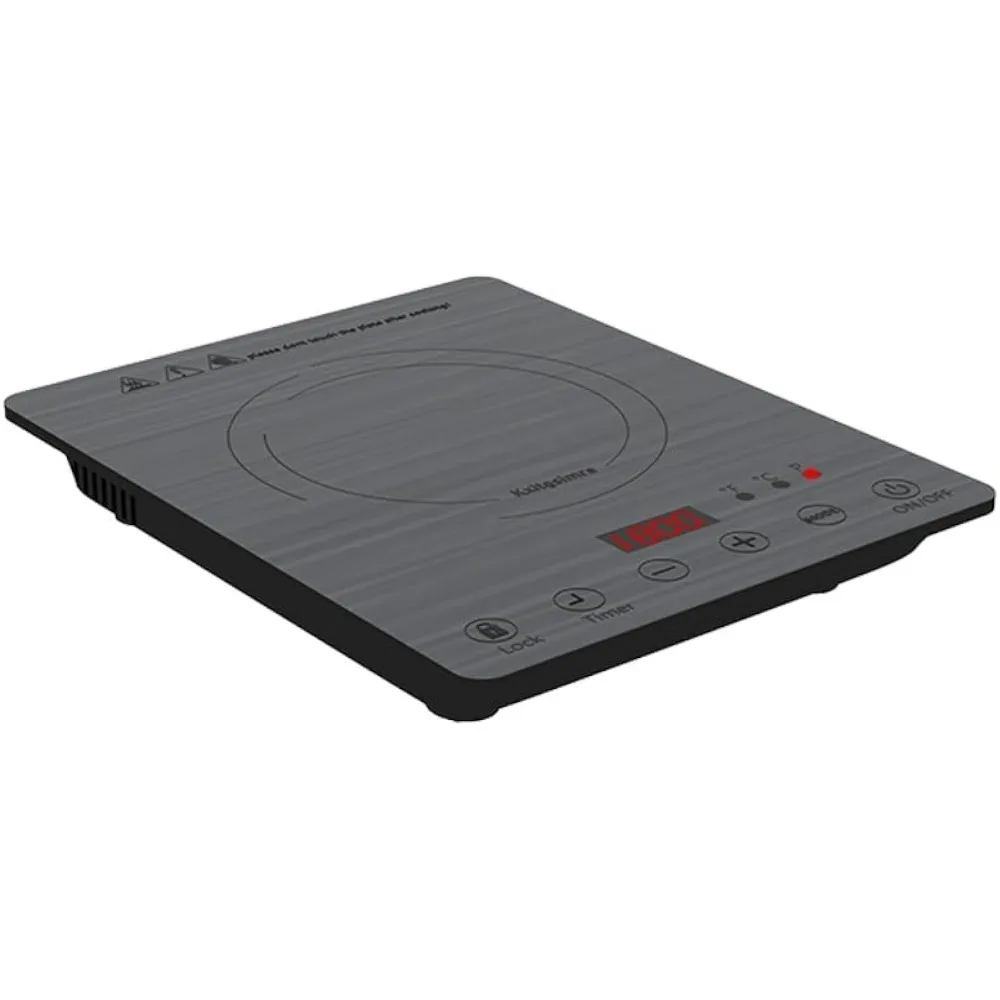 

1800W Electric Induction Burner Cooktop with Child Safty Lock, 17 Power Levels 21 Temperature Setting, 3 Hours Timer