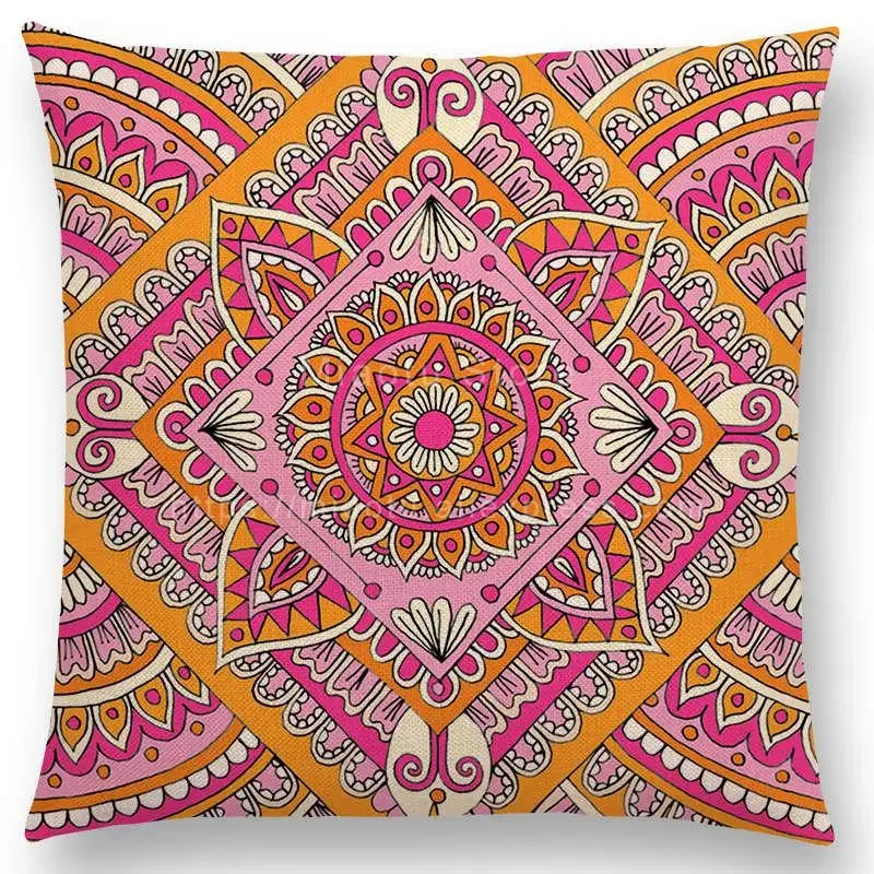 Arrivals Boho Colorful Sunrise Rainbow throw pillow cover with short plush print for living room sofa decoration cushion cover