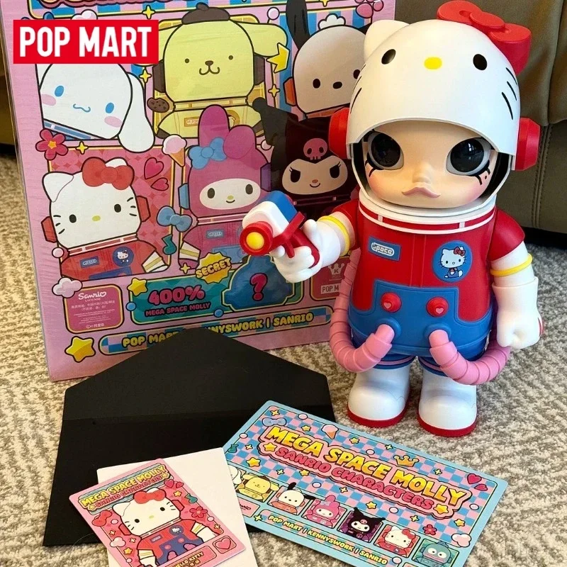 

Genuine POPMART SPACE MOLLY Sanrio Characters Series 400% Trendy Toys Big Doll Figure