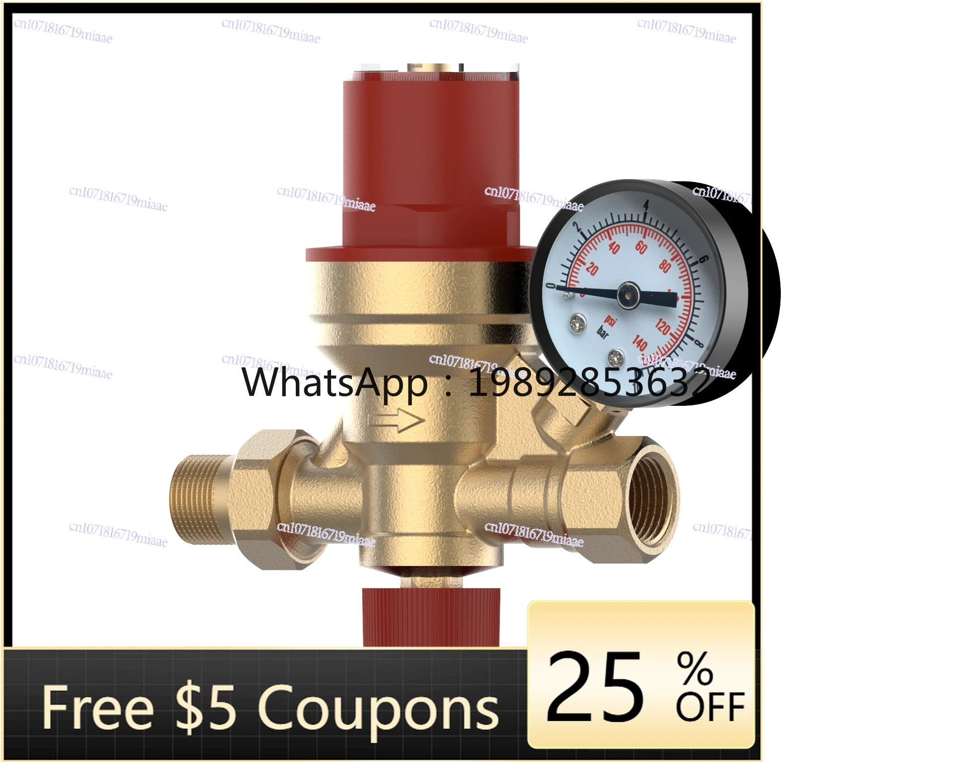 Brass automatic replenishment valve, central air conditioning 4-point replenishment valve, heating system