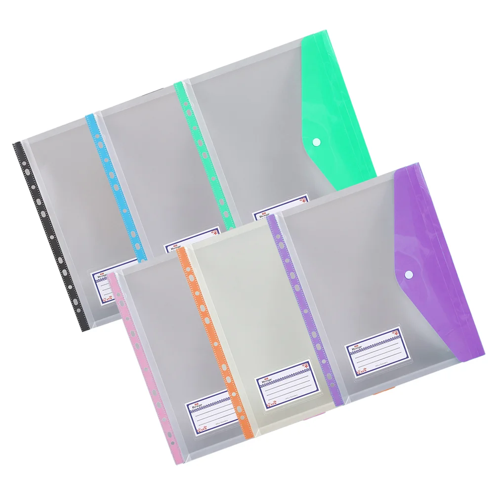 Budget Binder Document Storage Bag for Students Documents Bags Use Clips Expandable File Folder