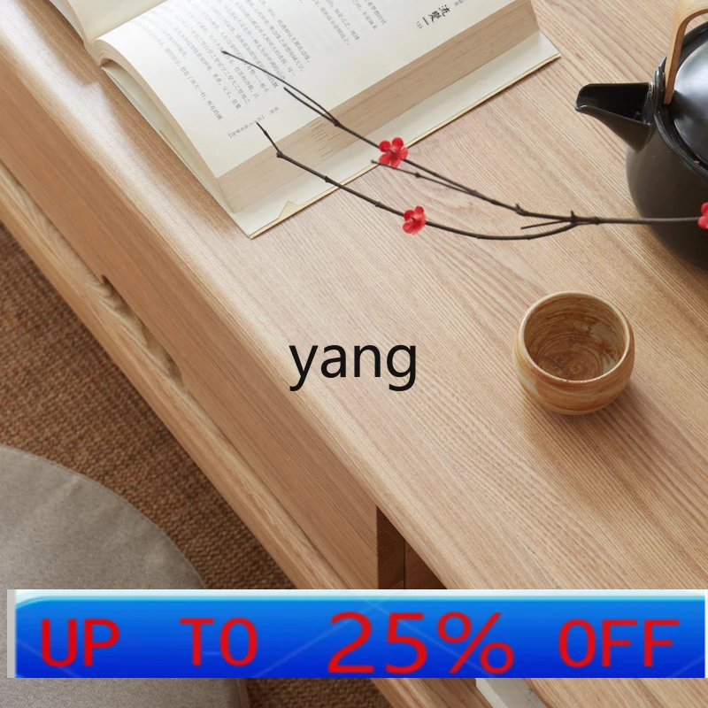 

Lh all solid wood coffee table new living room home modern new Chinese simple log tea table