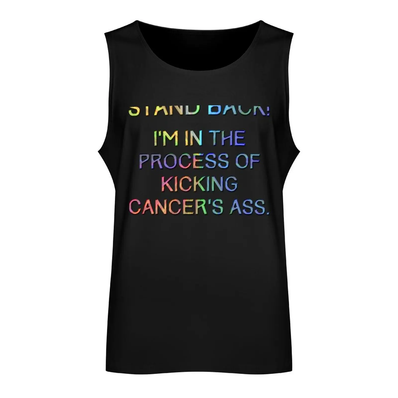 Kicking Cancers ass Tank Top fitness clothing for men muscular man clothes for men summer t-shirts man