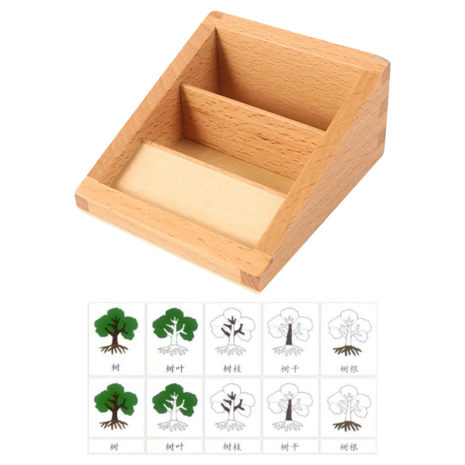 

PVC Animal and Plant Three Segment Card Action Figure Model for Children