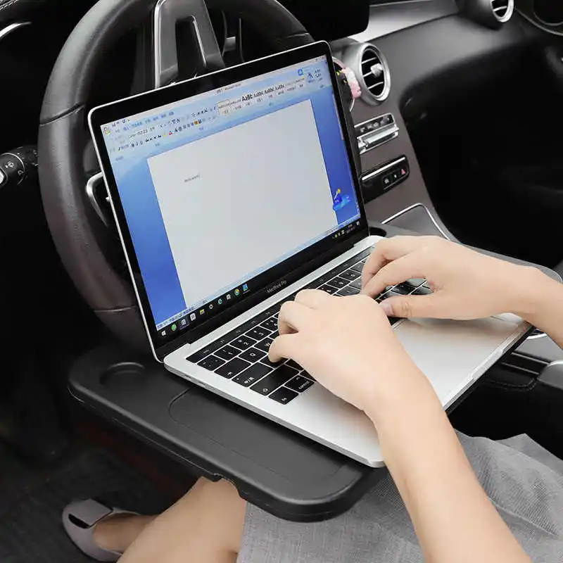 Auto Tragbare Laptop Computer Schreibtisch Halterung Ständer Essen Arbeit Auto Lenkrad Esstisch Halterung Trinken Lebensmittel Kaffee Tablett Bord Kit