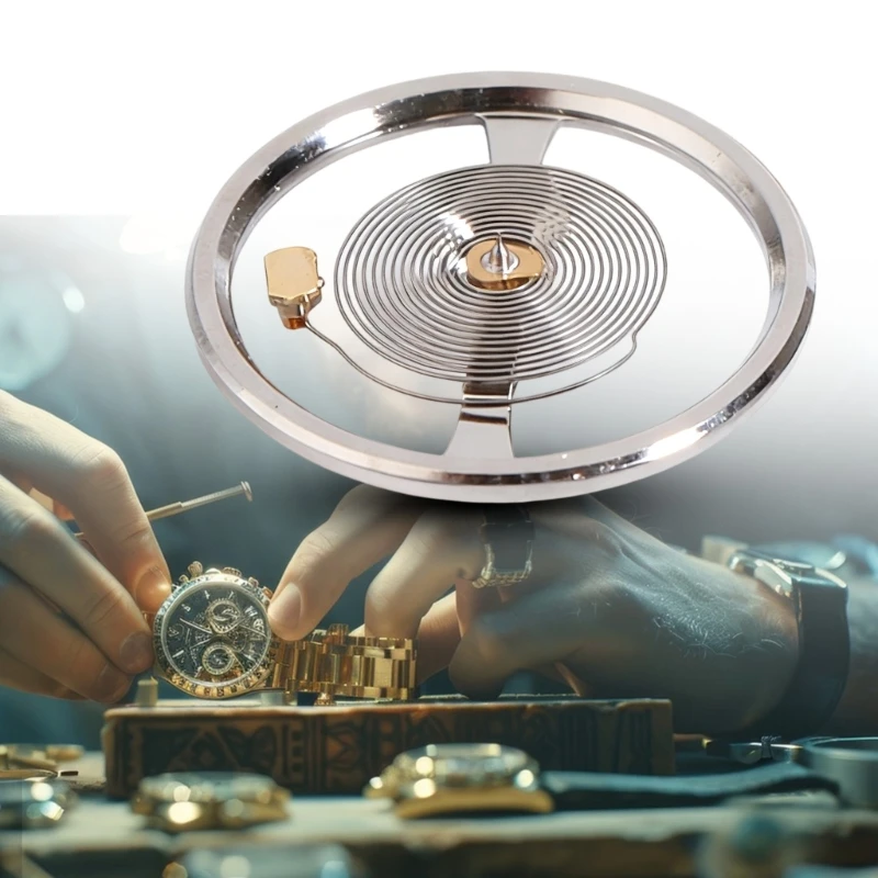 Accuracy NH38 NH39 Movement Balance Wheel With Hairspring Simple Installation for Automatic Watch Repair & Maintenance M4YD