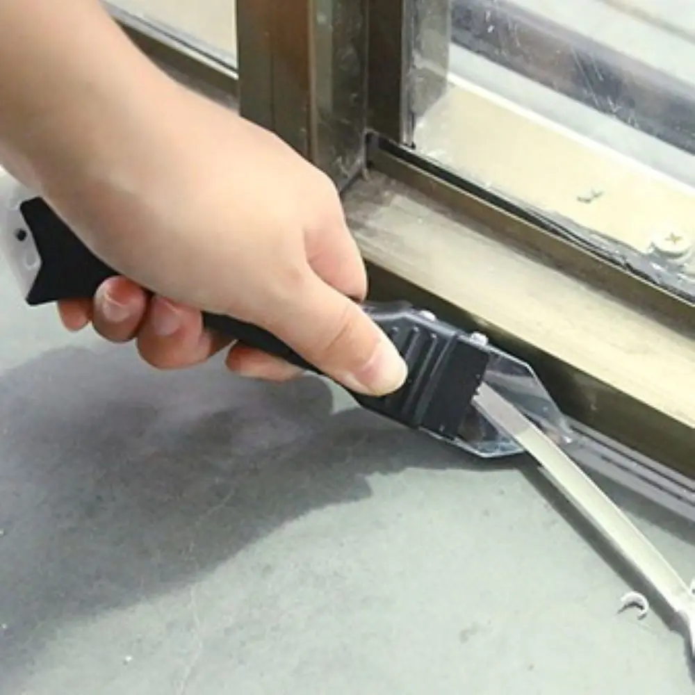 Cuscinetti Strumento per calafataggio Dispositivo per rimozione mastice Raschietto liscio in acciaio inossidabile Dispositivo per rimozione mastice Strumenti per calafataggio in silicone Strumento di finitura sigillante