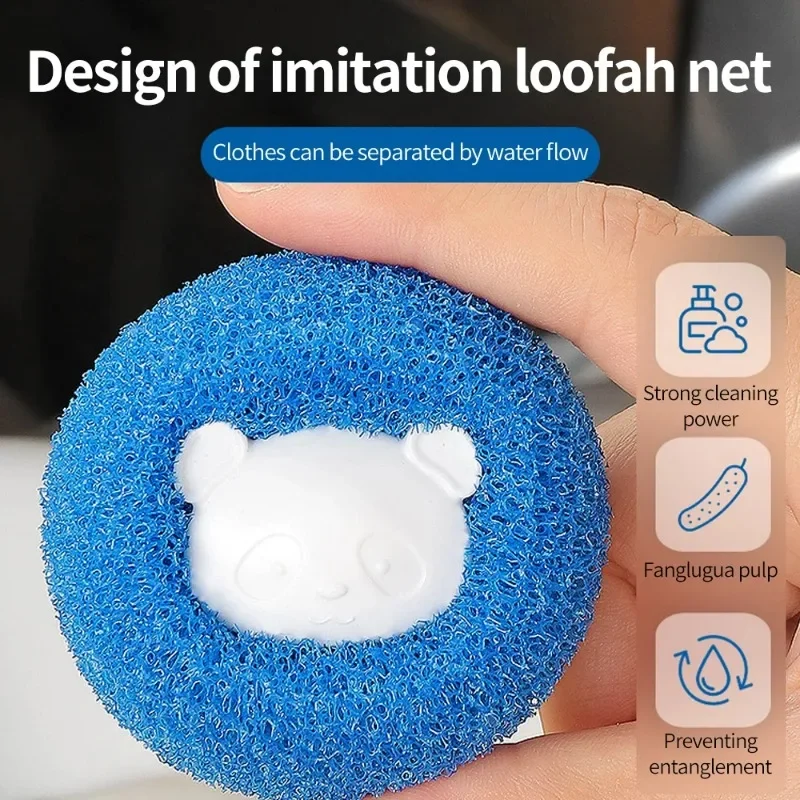 Laundry Balls Pet Hair Collector for Washing Machine Reusable Laundry Lint Catcher Removes Lint From Clothes Pet Cat Accessories