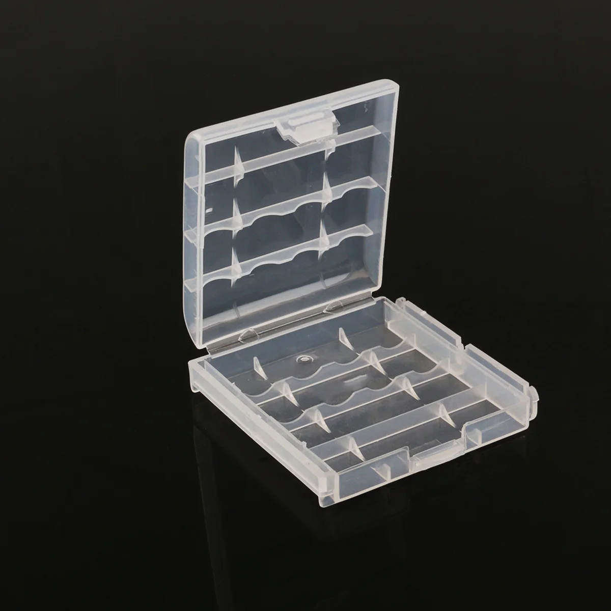 

5Pcs Clear Hard Plastic Storage Organizer Case for Aa Aaa Electronic Box Holder Aa Electronic Box