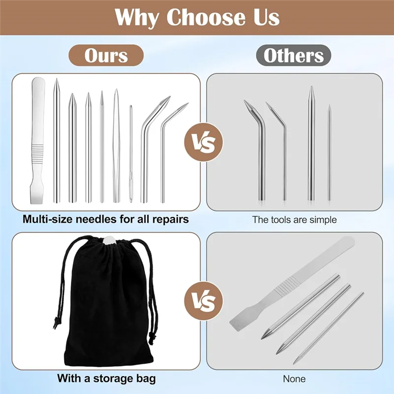 

【Фаворит!】Игольчатый комплект для шнуровки бейсбольных перчаток, комплект игл для ремонта шнуровки, инструмент для разглаживания для софтбола, снятия бейсбольных перчаток