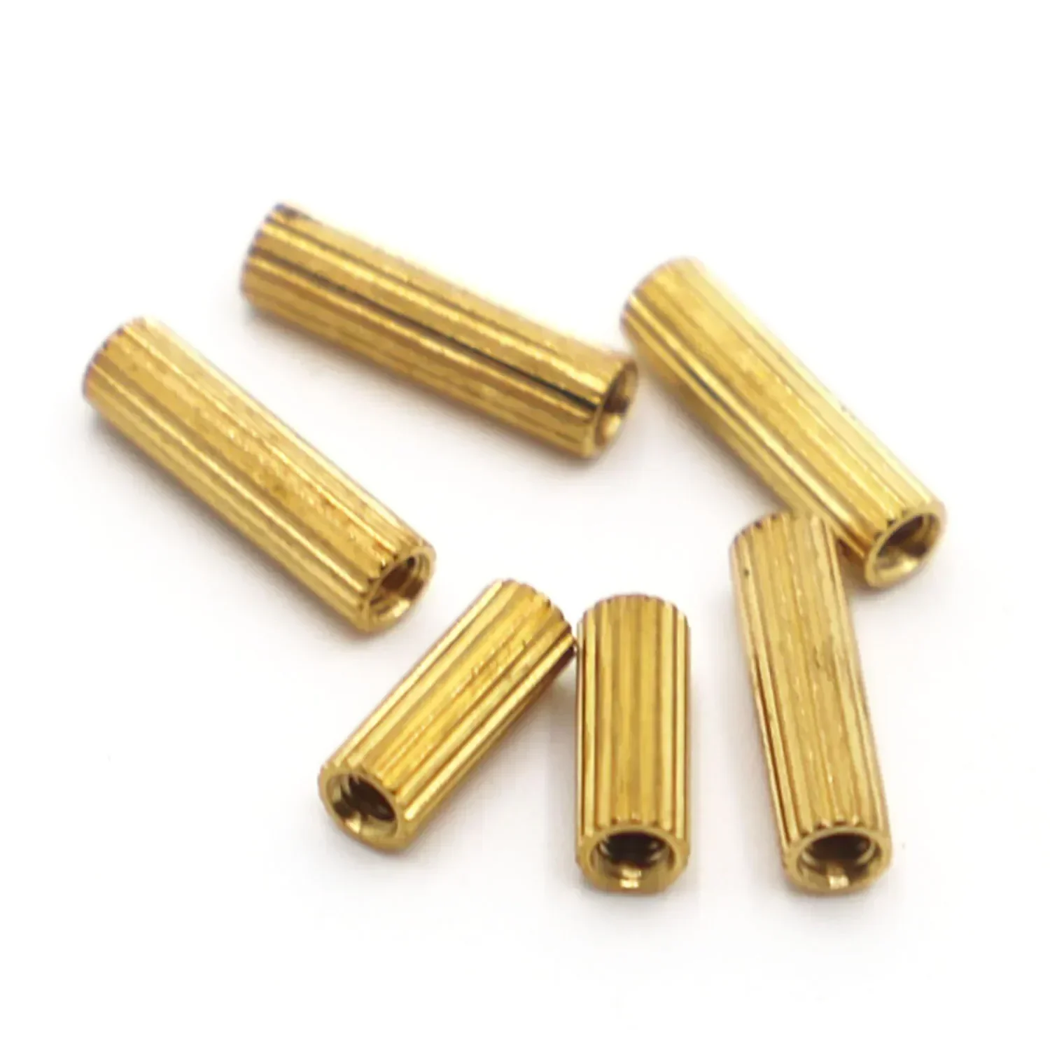 Rolling flower copper column double pass circular copper screw column security monitoring camera nut isolation column M2