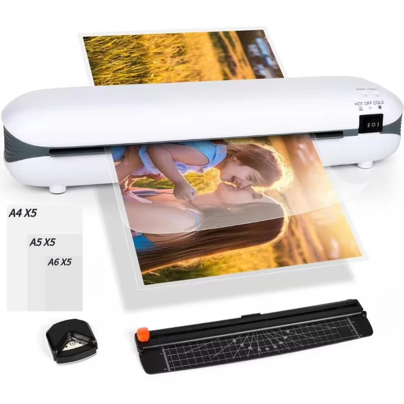 

The hot and cold laminating machine is suitable forA4Portable paper size laminating machine suitable for office and home use