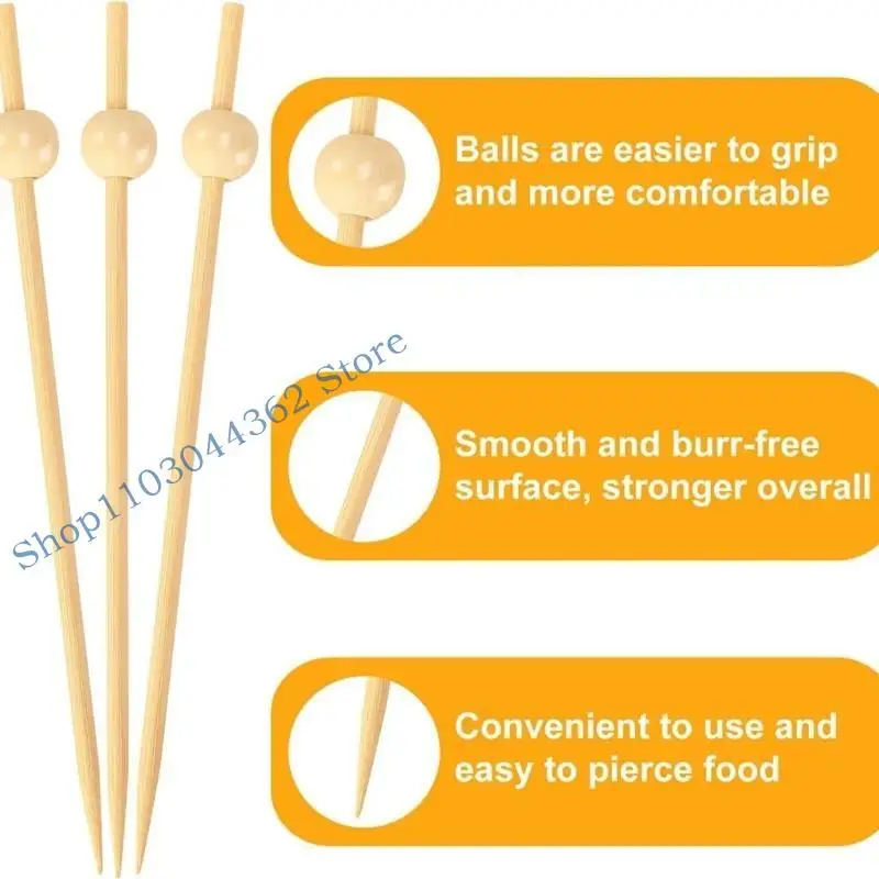 

A3PA 200pcs Set Disposables Fruit Skewer Bamboos Toothpicks for Garnishing