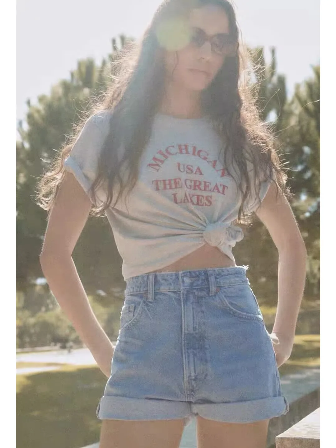 

High Waist Cuffed Denim orts Women's Faion Versatile Summer New Arrival Straight Leg Zipper Closure Loose Fit Deep Light ...