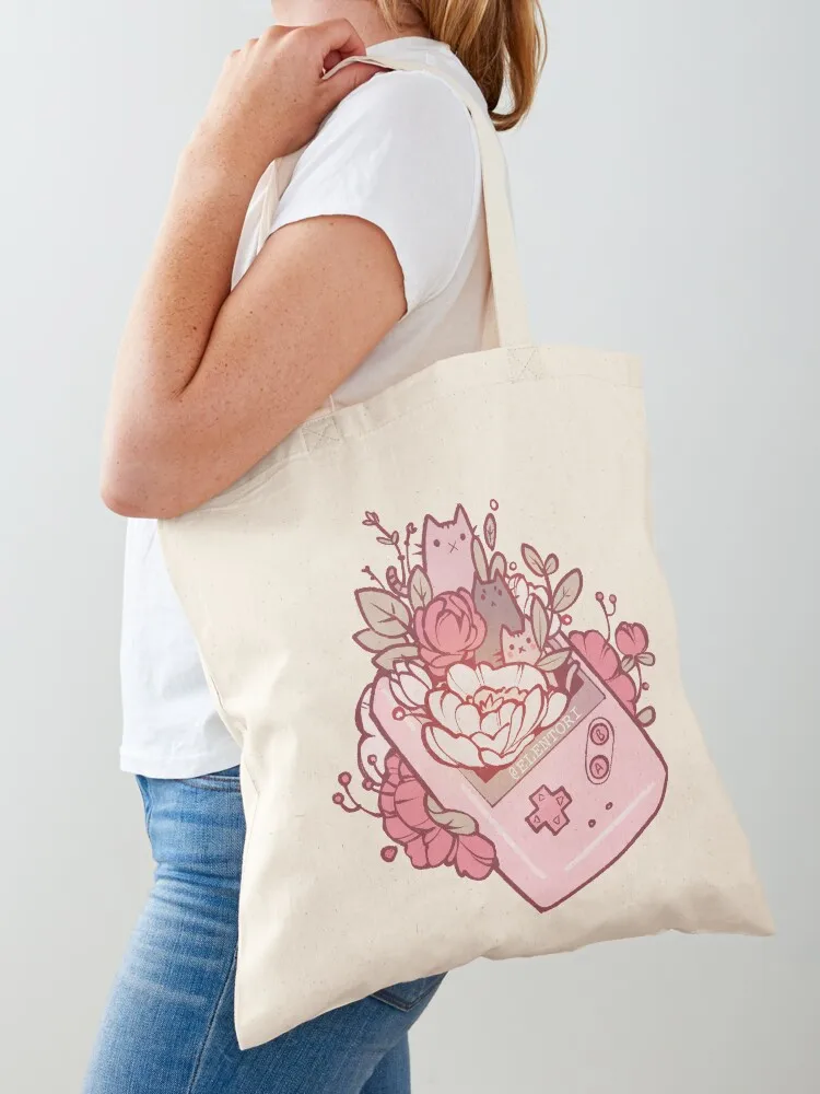 

Gamer Kats Tote Bag eco bag folding cute tote bag Canvas stote Women's handbag
