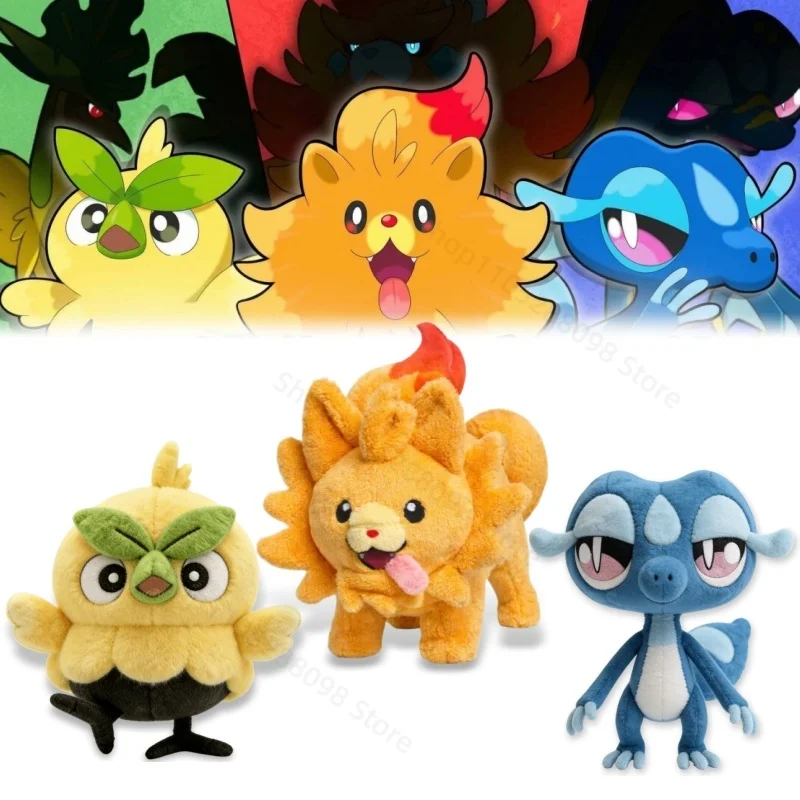 

Новая мягкая плюшевая игрушка Pokemon Pombond Browt Gecqua 10-го поколения, милый аниме-персонаж, подарок для детей